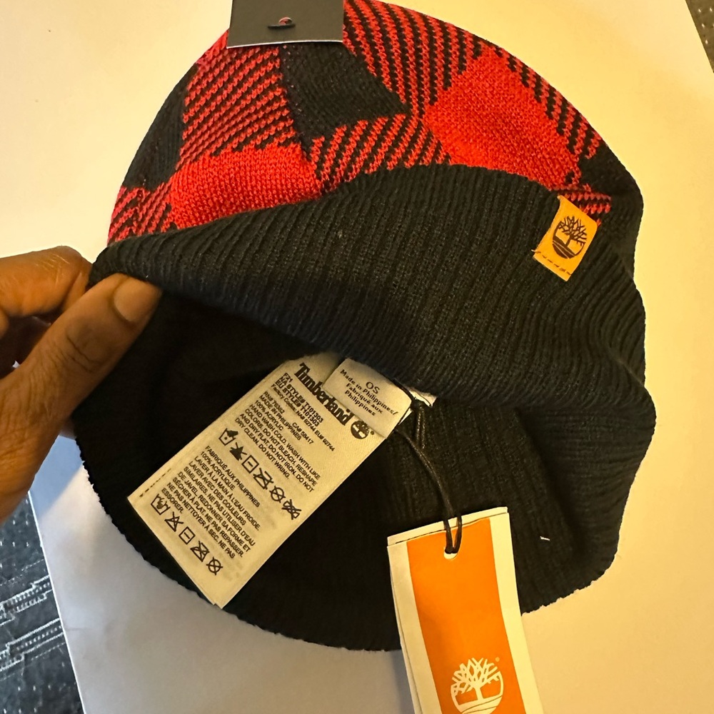 Timberland Black Knit Beanie